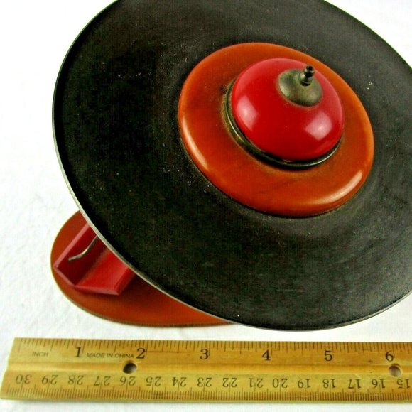 OOAK Bakelite Vintage business Card Holder UFO space alien mid century modern - Picture 5 of 8